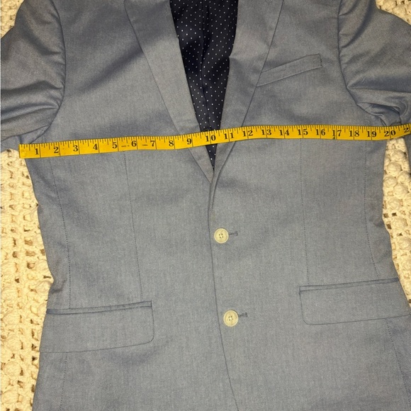 EXPRESS Mens Grey SLIM FIT STRETCH Sport Coat Blazer Jacket SIZE 38. - Picture 5 of 11
